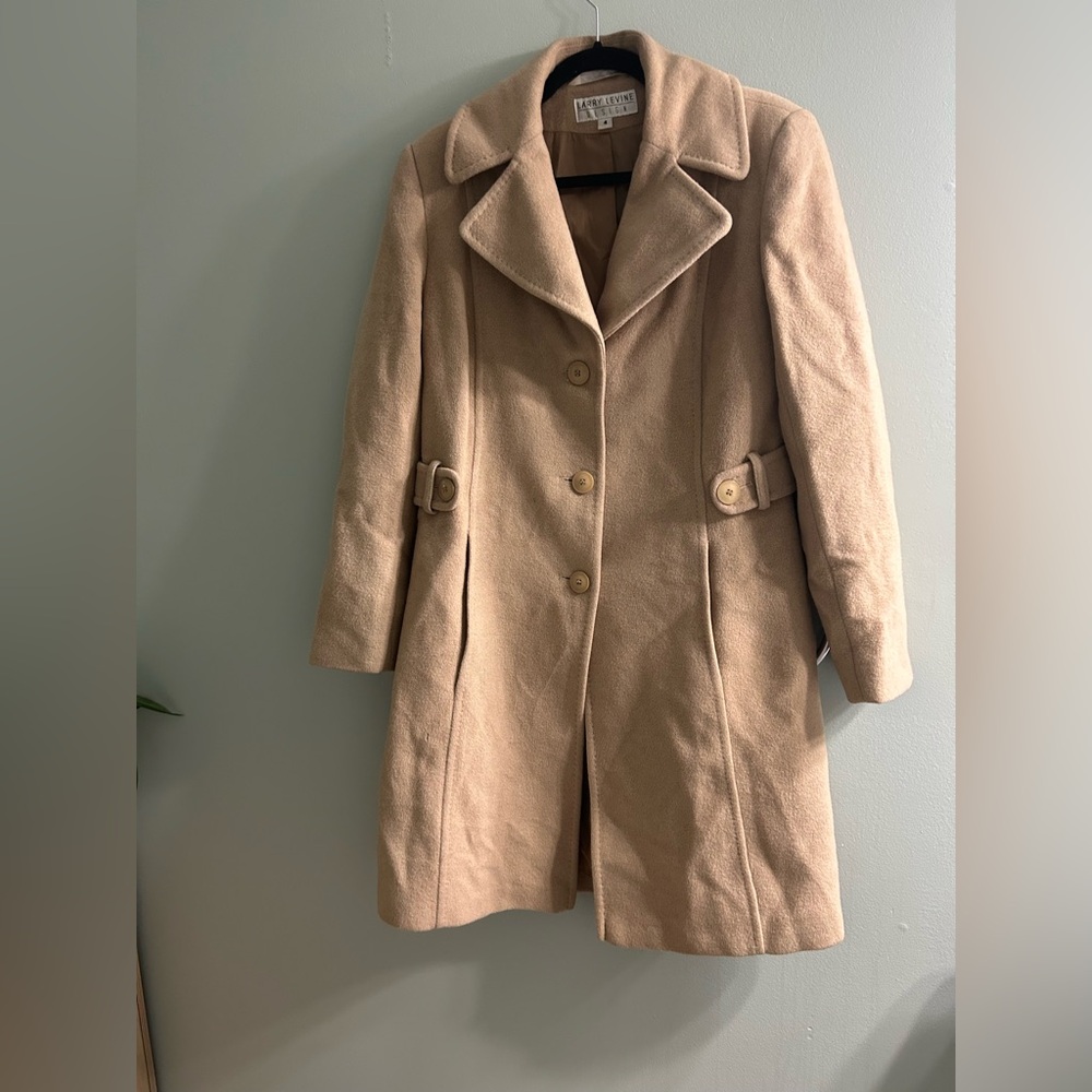 Vintage Larry Levine camel hair coat jacket